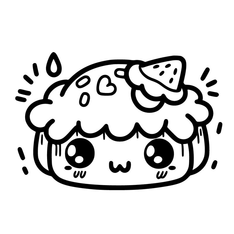 cute food with a face