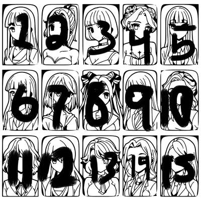 girls that look diffrent anime