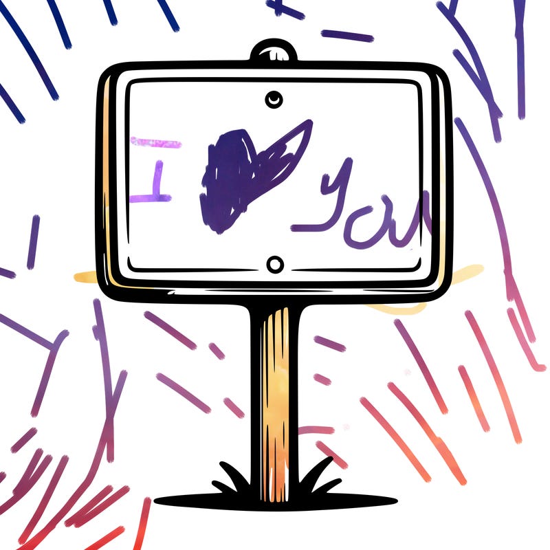 blank sign