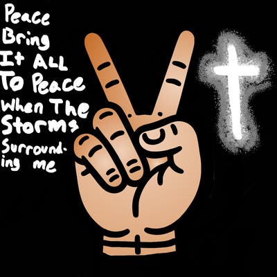 peace sign with hands