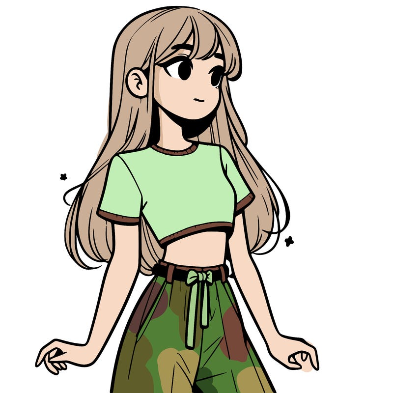 girl in a cute crop top