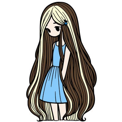 long hair girl