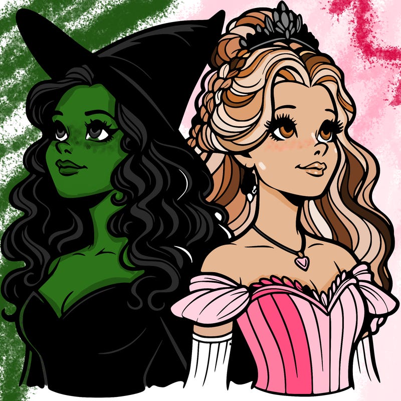 'elphaba and glinda (realistic)