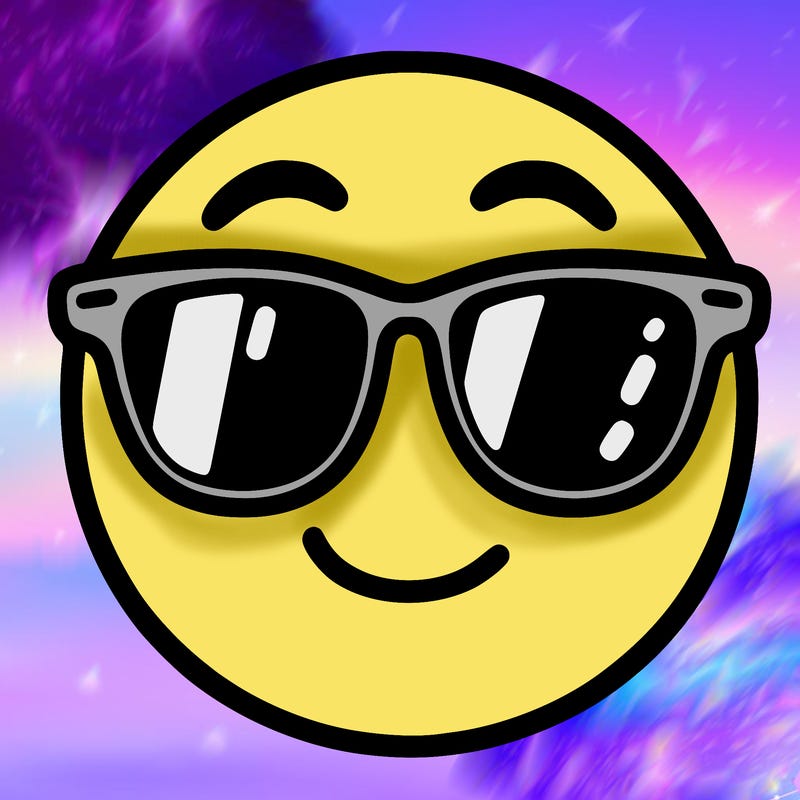 emoji with sunglasses