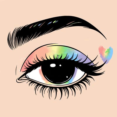 eye closed realistic