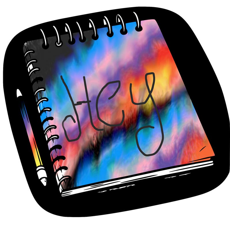 a blank sketch pad