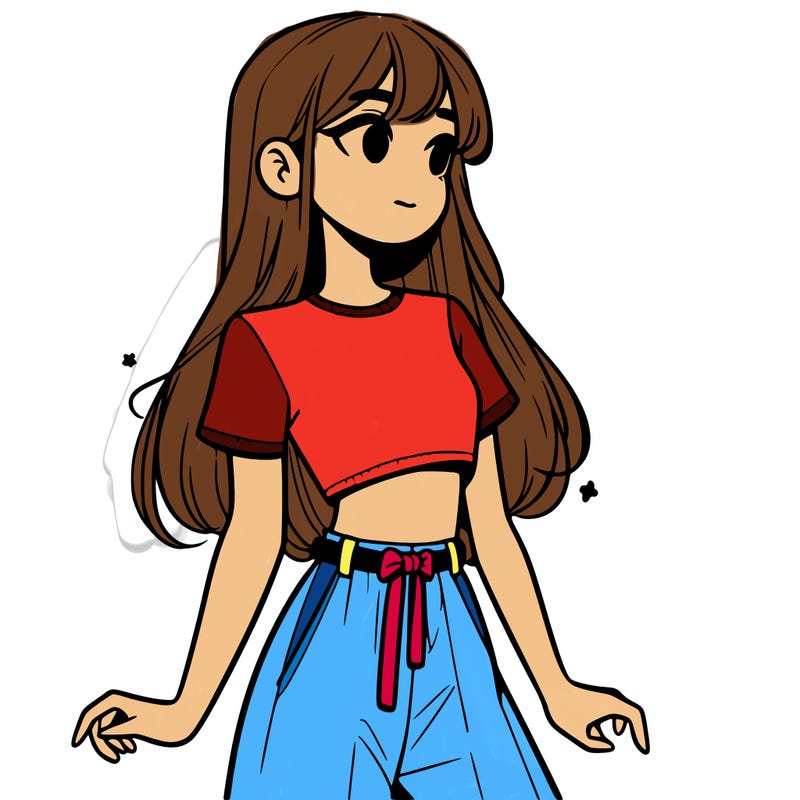 girl in a cute crop top