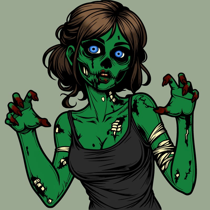 realistic zombie girl