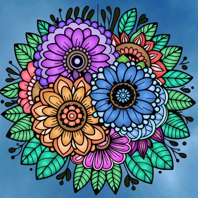 mandala flowers