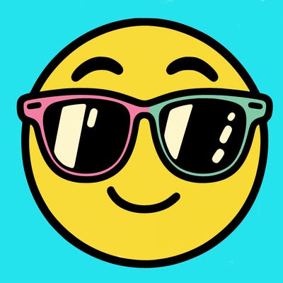 emoji with sunglasses