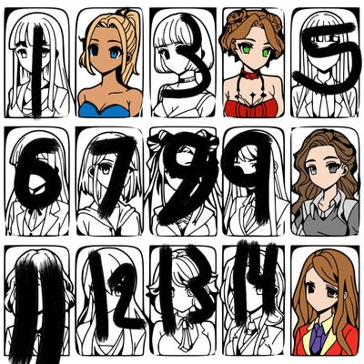 girls that look diffrent anime