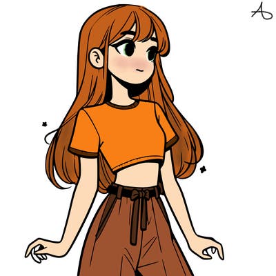 girl in a cute crop top