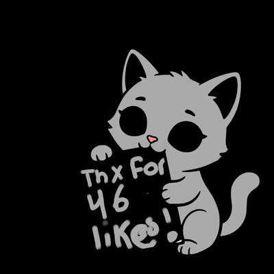 a small cat with a blank sheet of paper in its hand. the cat is sooooooo cute!