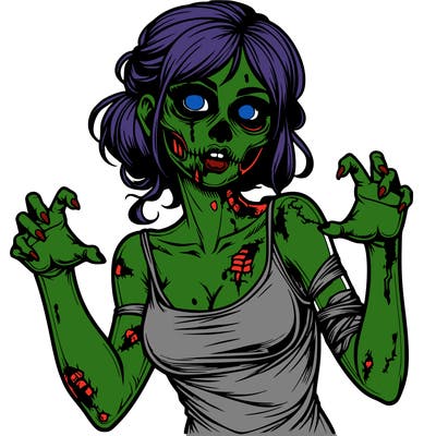 realistic zombie girl