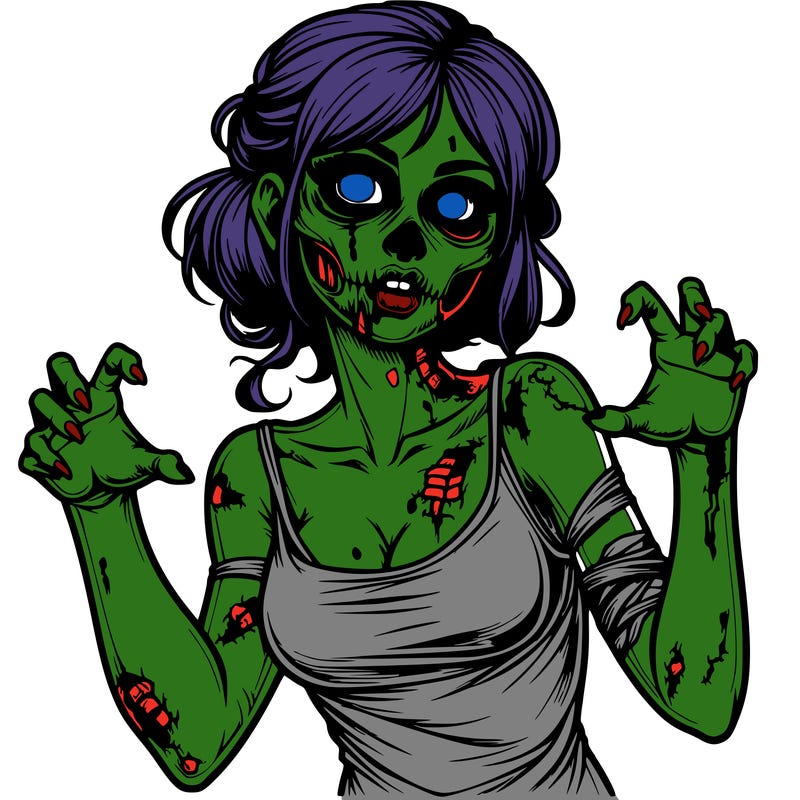 realistic zombie girl