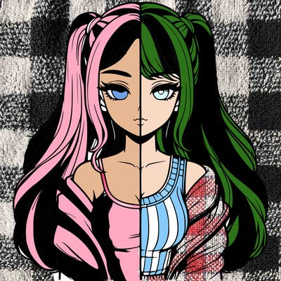 realistic girl split