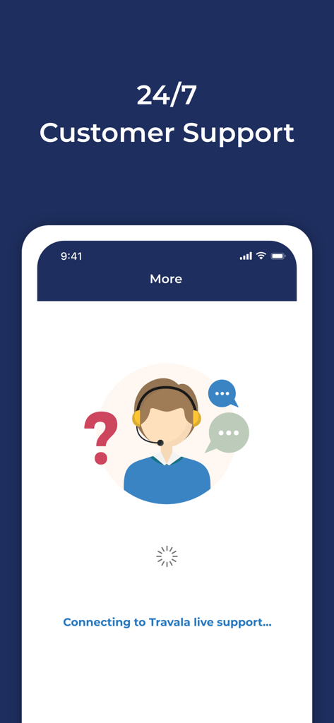 Travala 24 7 customer support screen