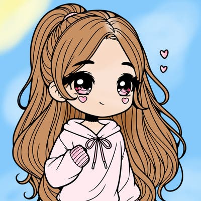 cute girl realistic