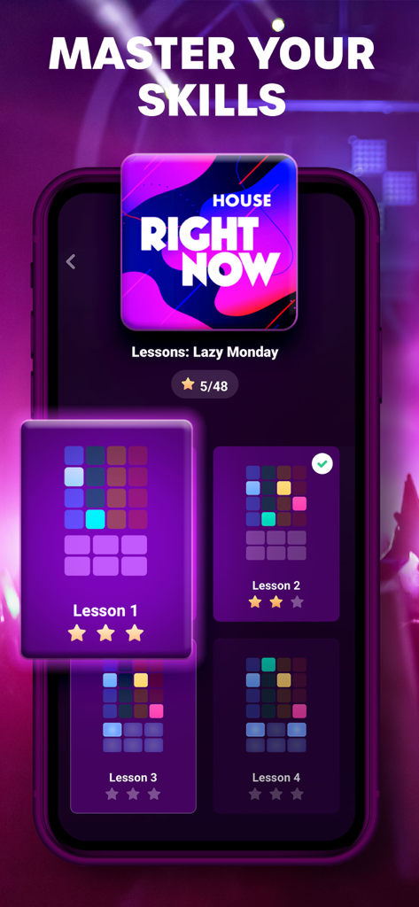 Loop Maker Pro - Music Maker - Music production lessons interface in Loop Maker Pro app