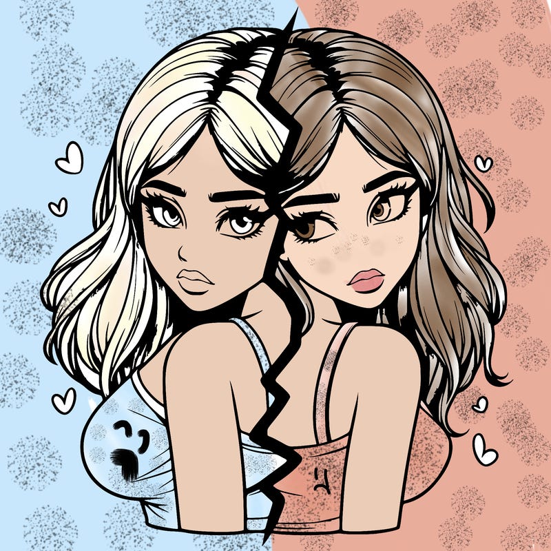 realistic girl split