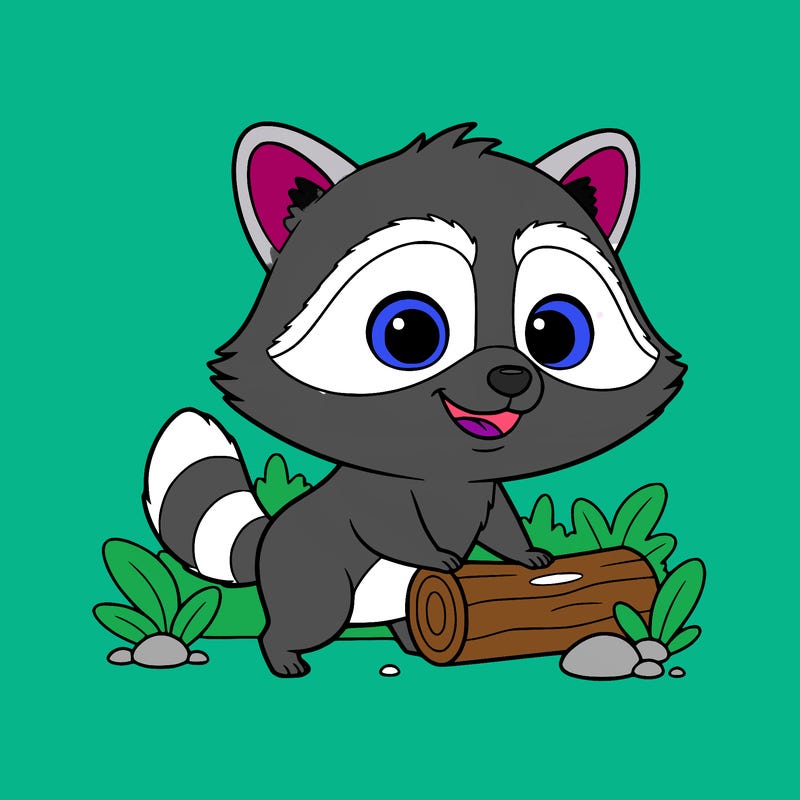 cute baby raccoon
