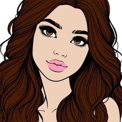 beautiful realistic girl