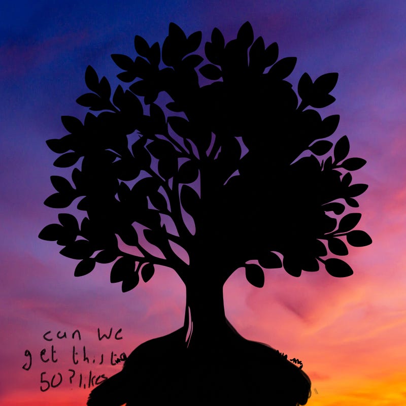 realistic tree with leaves