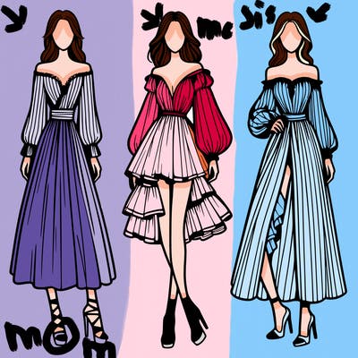 fashion models dresses