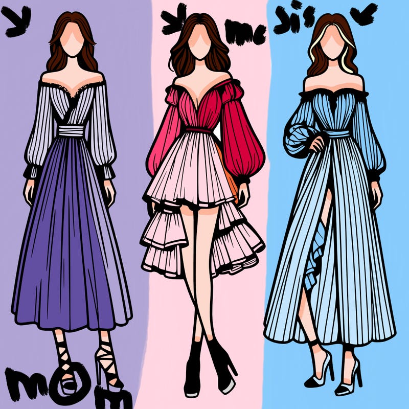 fashion models dresses