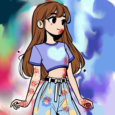 girl in a cute crop top