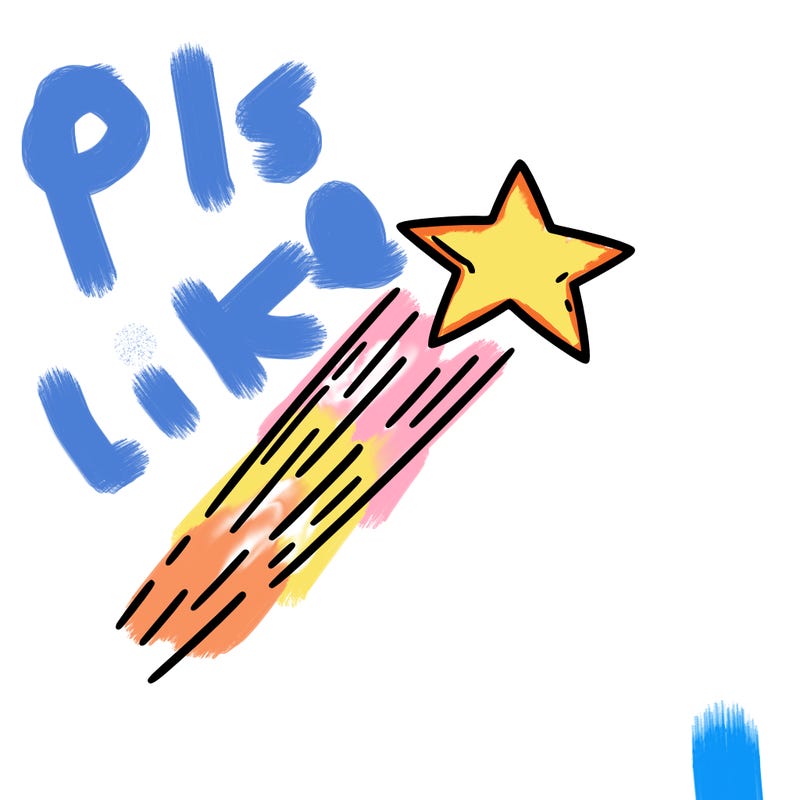 a shooting star in the sky