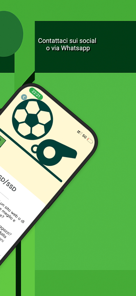 TIPLI - TIPLI app interface showing soccer ball and whistle icons for sports community organizations