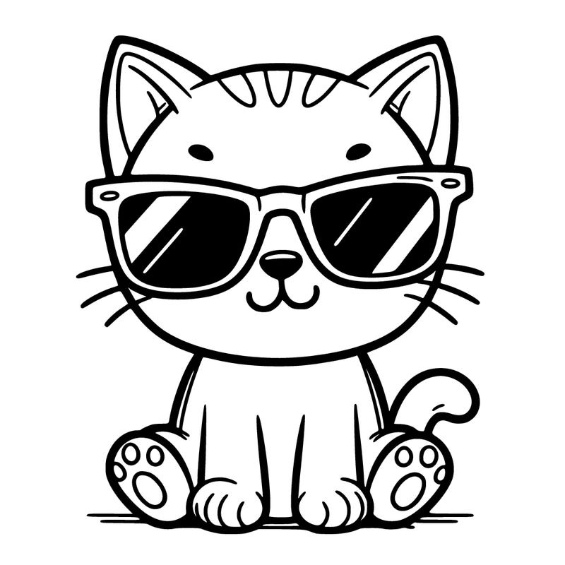 cat with sunglasses