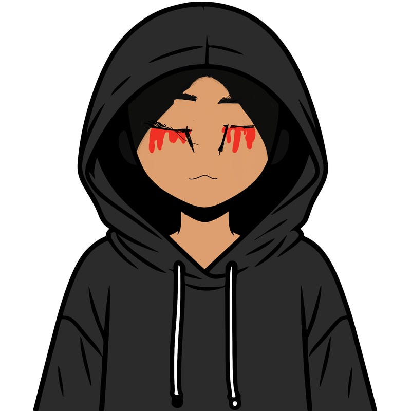 faceless girl in hoodie