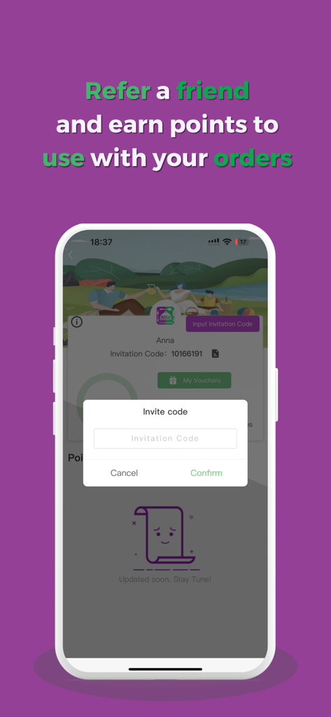 All Eat - Food Delivery - Refer a friend and earn points for food delivery orders on the All Eat app