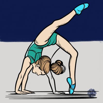 girl doing gymnastics