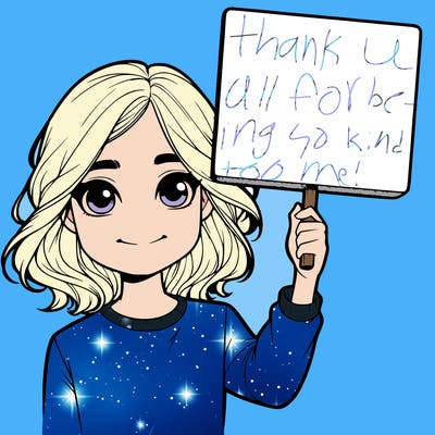 realistic girl holding up a sign