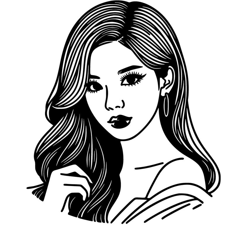 rosé from blackpink realistick