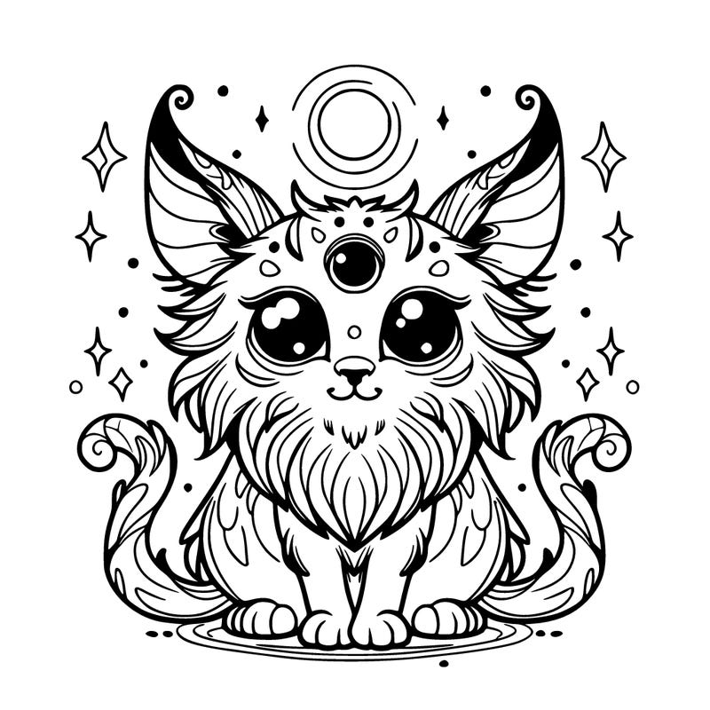 mystical cat creature