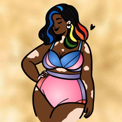 plus size woman bathing suit