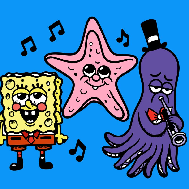 spongebob patrick and squidward