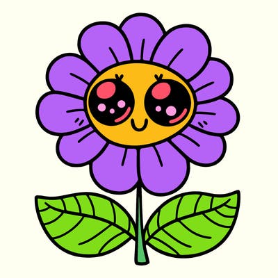 flower with eyes