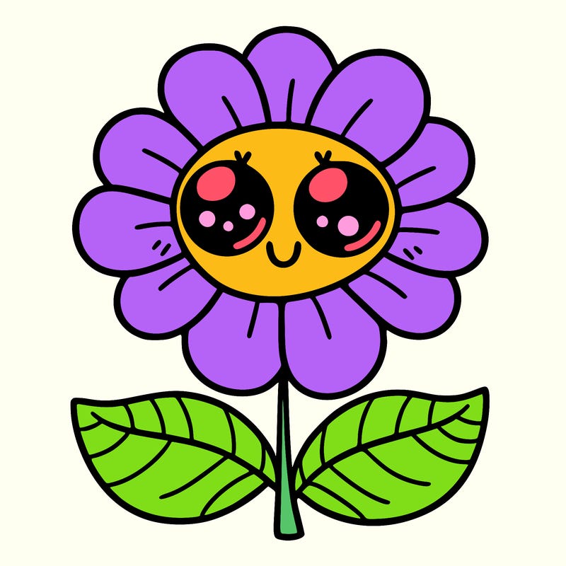 flower with eyes