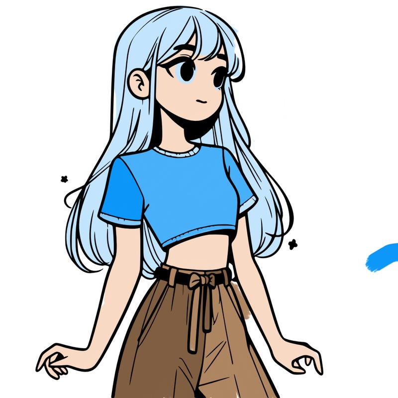 girl in a cute crop top