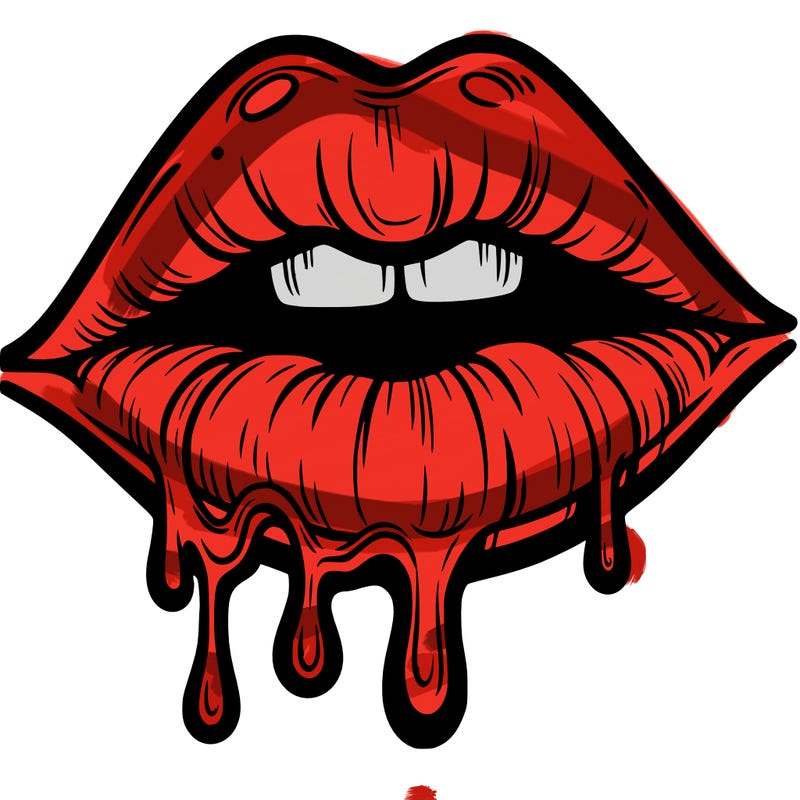 lips that look realistic and drip