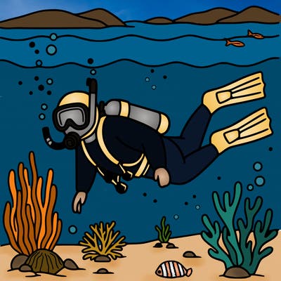 scuba diverse in the ocean