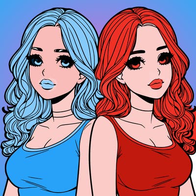 realistic twin sisters