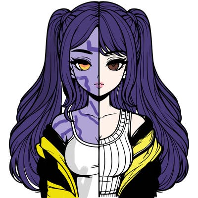 realistic girl split