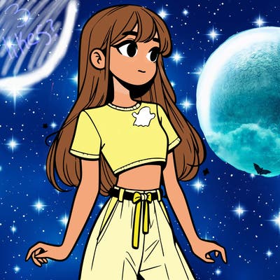 girl in a cute crop top