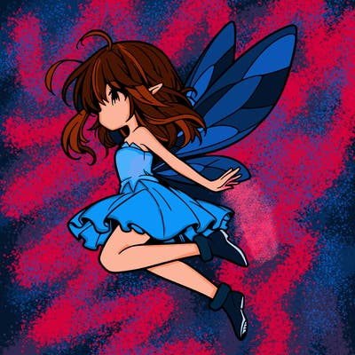 manga fairy flying